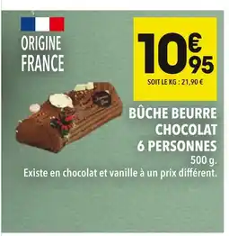 Supeco Bûche beurre chocolat 6 personnes offre