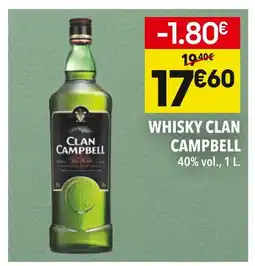 Supeco Clan campbell whisky offre