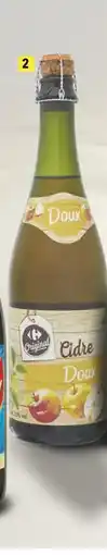 Supeco Carrefour original cidre doux de bretagne offre