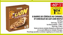 Supeco Nestlé lion breakfast cereal bar offre