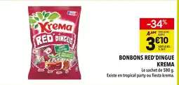 Supeco Krema bonbons red'dingue offre