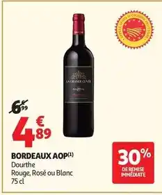 Auchan Supermarché Dourthe - bordeaux aop offre