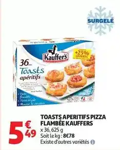 Auchan Supermarché Kauffer's - toasts aperitifs pizza flambée offre