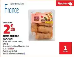 Auchan Supermarché Auchan - nems au porc offre