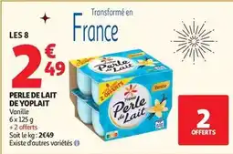 Auchan Supermarché Yoplait - perle de lait offre