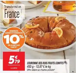 Netto Couronne des rois fruits confits offre