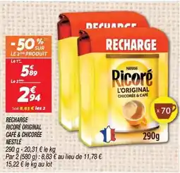 Netto Nestlé - recharge ricore original cafe & chicorée offre