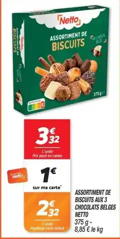 Netto Nestlé - assortiment de biscuits aux 3 chocolats belges offre
