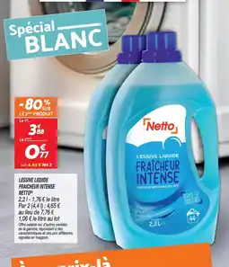 Netto Netto - lessive liquide fraîcheur intense offre