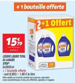 Netto X-tra - lessive liquide total 63 lavages offre