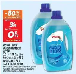 Netto Netto - lessive liquide fraicheur intense offre