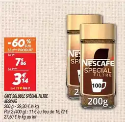Netto Nescafé - café soluble spécial filtre offre