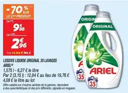 Netto Ariel - lessive liquide original 35 lavages offre