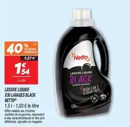Netto Netto - lessive liquide x30 lavages black offre