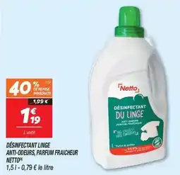 Netto Netto - désinfectant linge anti-odeurs, parfum fraicheur offre