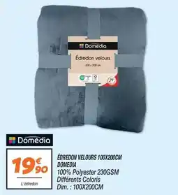 Netto Domédia - edredon velours 100x200cm offre