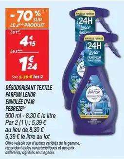 Netto Febreze - désodorisant textile parfum lenor envolée d'air offre