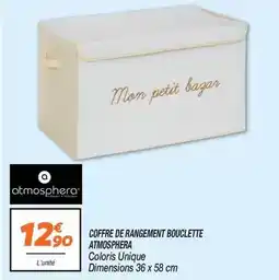 Netto Atmosphera - coffre de rangement bouclette offre