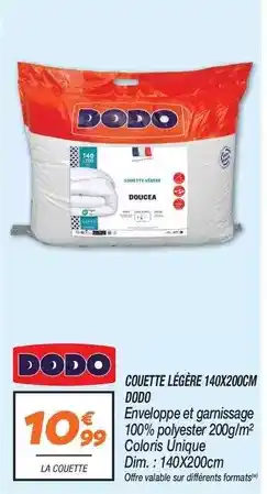 Netto Dodo - couette 140x200cm offre