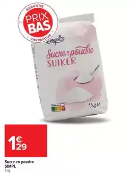 Carrefour Carrefour - sucre en poudre offre