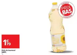 Carrefour Simpl - huile de tournesol offre