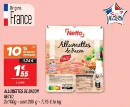 Netto Allumettes de bacon netto offre