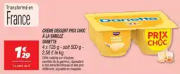Netto Crème dessert prix choc à la vanille danette offre