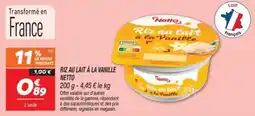 Netto Riz au lait à la vanille netto offre
