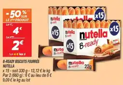Netto B-ready biscuits fourrés nutella offre
