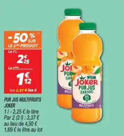 Netto Pur jus multifruits joker offre