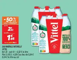 Netto Eau minérale naturelle vittel offre