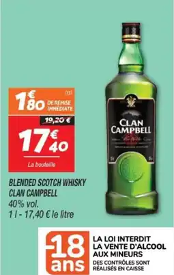 Netto Blended scotch whisky clan campbell offre