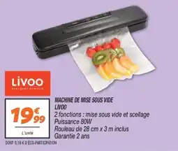 Netto Machine de mise sous vide livoo offre
