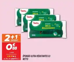 Netto Éponges ultra résistantes x3 netto offre