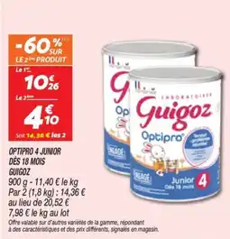 Netto Optipro 4 junior dès 18 mois guigoz offre