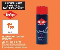 Netto Déodorant spray heritage lee cooper offre