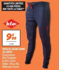 Netto Pantalon jogging homme lee cooper offre