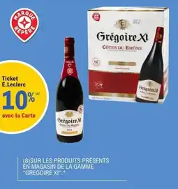 E.Leclerc Grégoire xi côtes du rhône offre
