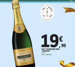 E.Leclerc Aoc champagne brut germain offre