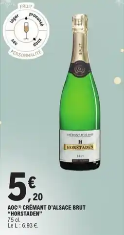 E.Leclerc Aoc crémant d'alsace brut horstaden offre