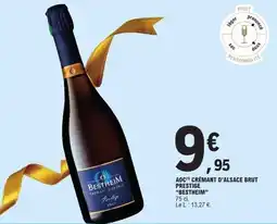 E.Leclerc Aoc crémant d'alsace brut prestige bestheim offre