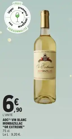 E.Leclerc Aoc vin blanc monbazillac or extreme offre