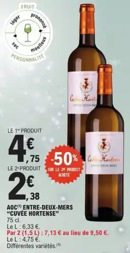 E.Leclerc Aoc entre-deux-mers cuvée hortense offre