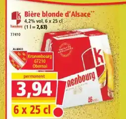 Norma Bière blonde d'Alsace offre