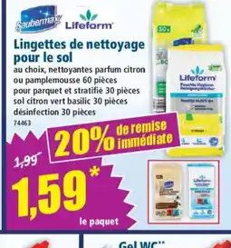 Norma SAUBERMAX Lingettes de nettoyage pour le sol offre