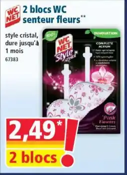 Norma WC NET 2 blocs WC senteur fleurs offre