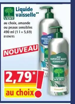 Norma L'ARBRE VERT Liquide vaisselle offre