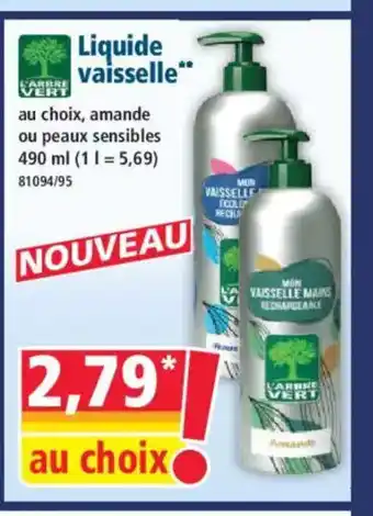 L'ARBRE VERT Liquide vaisselle