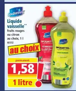 Norma SAUBERMAX Liquide vaisselle offre