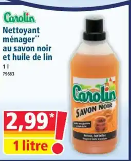 Norma CAROLIN Nettoyant ménager au savon noir et huile de lin offre